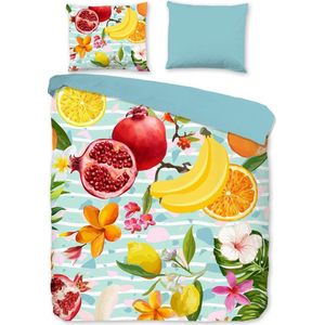 Good Morning Fruities - Dekbedovertrek - Tweepersoons - 200x200/220 cm + 2 kussenslopen 60x70 cm - Multi kleur