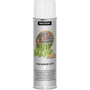 Maston Line Mark Traffic - markeringsspray - strepenspray - wit - 500 ml - spuitbus verf