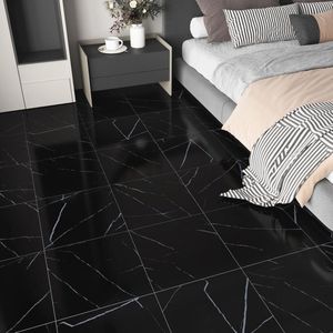 Zelfklevende PVC Vloertegels - Tegellook Vinylvloer voor Keuken en Badkamer - 30x30 cm - 4 Stuks - Waterdicht en Slijtvast