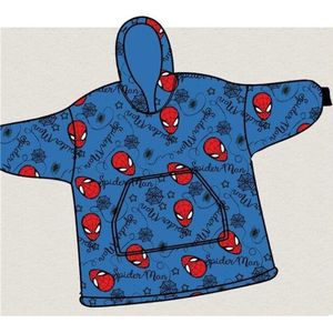 SpiderMan Hoodie Fleece Deken, True Hero - Volwassen - One Size