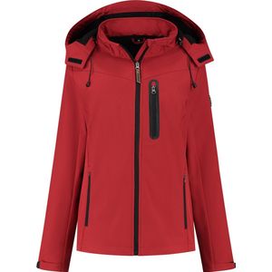 Travelin' Jack Hella Damesjas Softshell - Waterafstotend Winddicht Jack - Rood - Maat 38