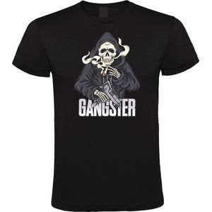 Klere-Zooi - Skeleton Gangster - Heren T-Shirt - L