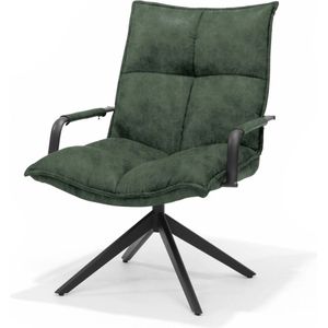 Draaifauteuil Floris Velvet Groen