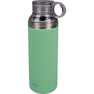 CABANAZ - thermosfles, roestvrij staal, plastic dop / beker, 600 ml, THERMAL BOTTLE, groen