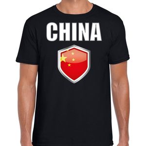 China landen t-shirt zwart heren - Chinese landen shirt / kleding - EK / WK / Olympische spelen China outfit XXL