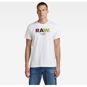 G-star Multi Colored T-shirt Met Korte Mouwen Wit XL Man