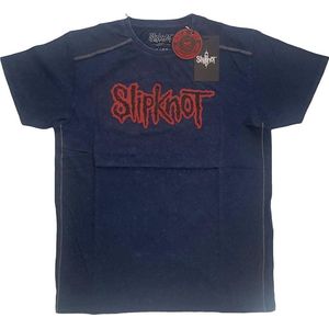 Slipknot - Logo Heren T-shirt - S - Blauw