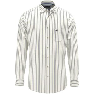 Fynch-Hatton - Lange mouw overhemd - Heren - XL - Blauw - Katoen - 1502-8280