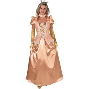 Magic By Freddy's - Koning Prins & Adel Kostuum - Royal Miss Prinses Peach - Vrouw - Brons - Large - Carnavalskleding - Verkleedkleding