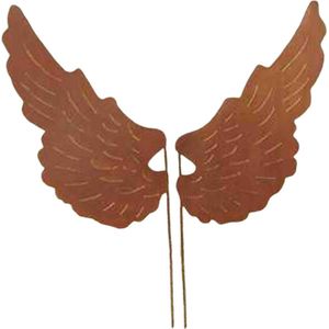 Dream-Garden Metalen Engelenvleugels op Stang – 40x20x50 cm -kerst- graf decoratie