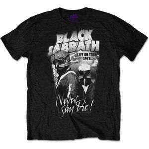 Black Sabbath - Never Say Die Heren T-shirt - L - Zwart