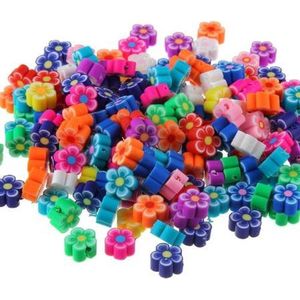 Scoby - 100 Stuks Kralen Bloem - 1 cm - Figuur- en Kleikralen - Handgemaakt - Sieraden Maken