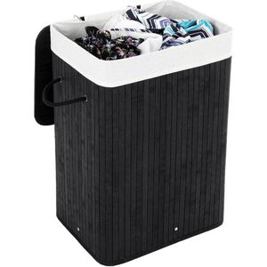 Bamboe Wasmand - Wasbak - Opbergcontainer - Milieuvriendelijk en ruimtebesparend - 40 cm x 60 cm x 30 cm