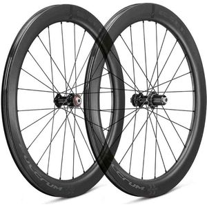 Fulcrum Wind 57 Wielset – 28 inch – Tubeless - Racefiets – XDR Wielen – Aerodynamica en Lage Rolweestand – Carbon Disc – Velghoogte 57 mm – Schijfrem Centerlock - 12 x 100 / 12 x 142 mm - Roestvrij - Zwart