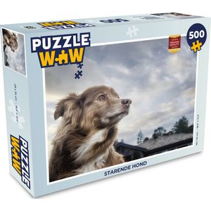 Puzzel Starende hond - Legpuzzel - Puzzel 500 stukjes