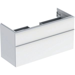 Geberit iCon wastafelonderkast 118.4x61.5x47.6cm 2 lades met softclose Spaanplaat Wit