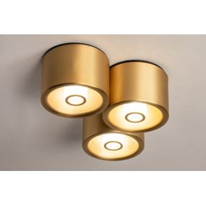 Lumidora Plafondlamp 74586 - Plafonniere - VITI - 3 Lichts - G9 - Goud - Messing - Metaal - Buitenlamp - Badkamerlamp - IP44