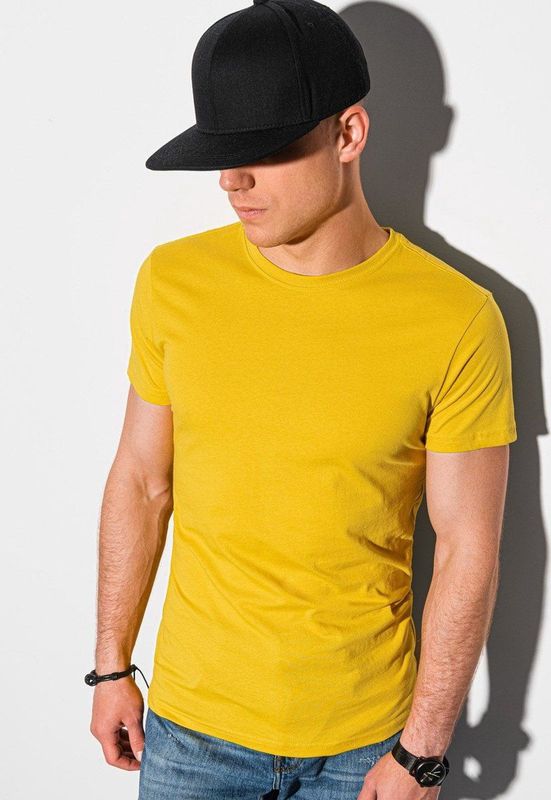 Ombre - Heren T-shirt - Shirt - Geel - Casual