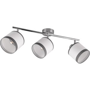 LED Plafondlamp - Plafondverlichting - Torna Vamos - E14 Fitting - 3-lichts - Rond - Chroom - Metaal - Max 10W