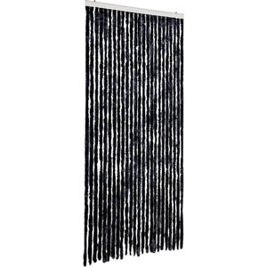 vidaXL - Vliegengordijn - 100x200 - cm - chenille - antracietkleurig