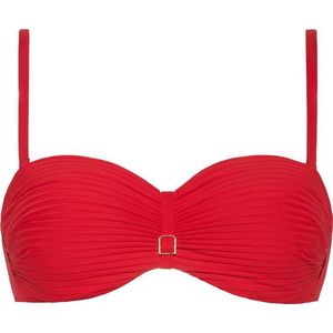 CYELL Dames Bandeau Bikinitop Voorgevormd met Beugel Rood -  Maat 36B