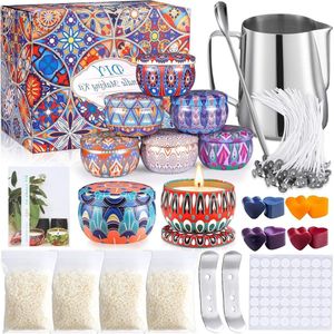 oCreon DIY Kaarsenset – Kaarsen Maken Kit met Bijenwas - Lonten en Geurkaars Accessoires voor Vrouwen