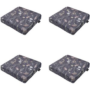 Madison - Zitkussen Donna grey canvas eco+ - Ca. 40x40 cm - Set van 4