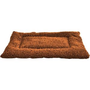 Topmast Hondendeken Dierenmat Benchmat Soft Fleece - Bruin - 75 X 45 cm