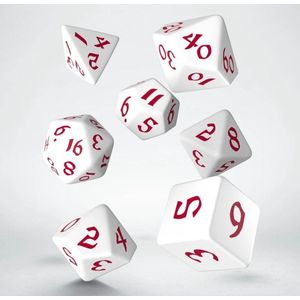 Polydice Set Q-Workshop Classic Runic White Red