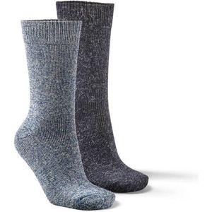 Fellhof Alpaca sokken maat 35-38 – blauw/donkerblauw – alpacawol – wollen sokken – warme sokken temperatuurregulerend – vochtregulerend – geurloos – ademend – comfortabel – zacht