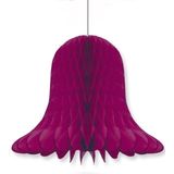 Decoratie kerst klokken aubergine 20 cm