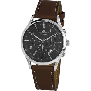 Jacques Lemans - 1-2068M - Polshorloge - Heren - Quartz - Chronograph - Retro Classic