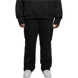 Urban Classics - Heavy Straight Leg Cargo Heren joggingbroek - L - Zwart