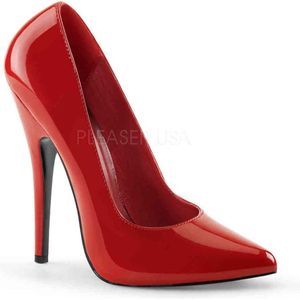 Devious - DOMINA-420 Hoge hakken - Paaldans schoenen - 39 Shoes - Rood
