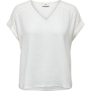 Jacqueline de Yong T-shirt Jdyrachel S/s Top Wvn 15229004 Cloud Dancer Dames Maat - 42