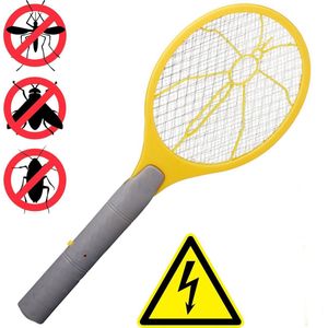 Decopatent® Electrische Vliegenmepper - Vliegenvanger - Vliegen mepper elektrisch - Geschikt voor Vliegen / Muggen / Wespen etc. - Geel