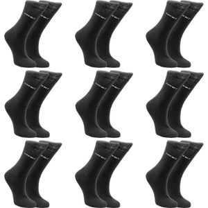 Naft Comfort sokken | Zwarte dames sokken | 9 paar | Maat: 35-38