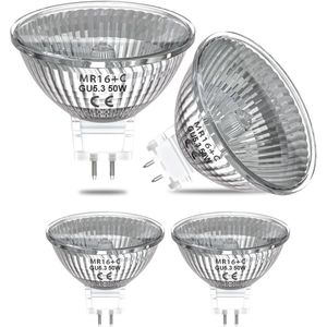 GU5.3 Spots halogeen 50W - 12V - MR16 - Dimbaar warm wit licht - 3 Spotjes