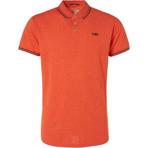 No Excess Polo Garment Dye Oranje - Maat XXL - Heren