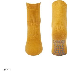 Basset Antislip sokken met ABS noppen 1 paar - 34 - Geel