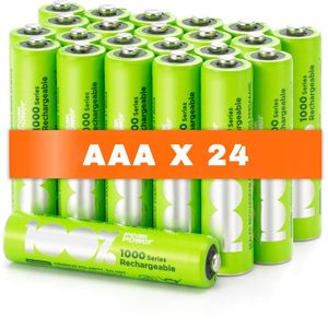100% Peak Power oplaadbare batterijen AAA - NiMH AAA batterij micro 800 mAh - 24 stuks