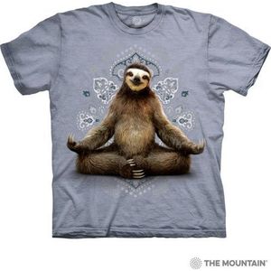 The Mountain Adult Unisex T-Shirt - Vriksasana Sloth - Blue