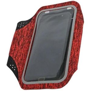 Sportarmband Geschikt voor Huawei Y6 Fabric/Stof - Grijs / Rood