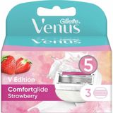 Gillette Venus Scheermesjes Comfortglide Strawberry 3 stuks