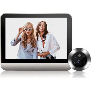 43 Inch LCD HD-scherm Draadloze Deurkijkgaatjecamera met 120 Groothoek Visuele Deurbel en PIR-bewegingsdetectie