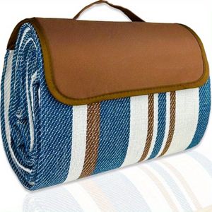 Bovista Picknickmand - Picknickmanden - Piknik - Pick Nick - Picknicktas - Mand - Lunchbox - Zomer - Blauw