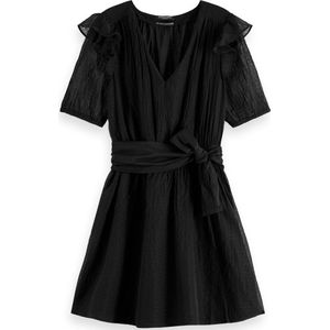 Scotch & Soda Ruffled mini dress Dames Jurk - Maat 42