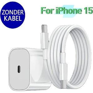 Snellader iPhone Voor iphone 15 - Snellader oplaadblok 20W - 20W USB-C oplader - oplader iPhone 15