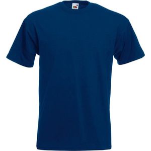Fruit Of The Loom Heren Super Premium T-shirt met korte mouwen en ronde hals (Marine)