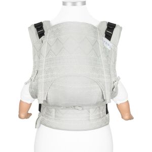 Fidella Fusion - Full-Buckle Ergonomische Draagzak - Cubic Lines - lichtgrijs - voor baby